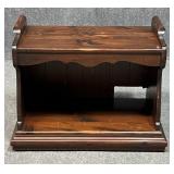 Rolling Wood Media Console