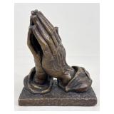 Marwal Plaster Praying Hands Sculpture