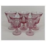 Fostoria Jamestown Pink Goblets|5 pc