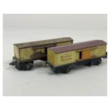 Baby Ruth Metal Toy Trains / 2 pc