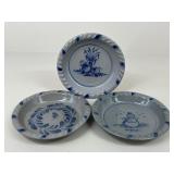 Rowe Pottery Works Pie Dishes / 3 pc