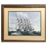 'Clipper Ship' Print by Hans Skalagard