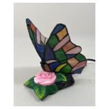 Stained Glass Butterfly Lamp