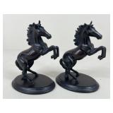 Pair Of Resin Horse Figures