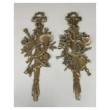 Pair Of Vintage Syroco Wall Hangings