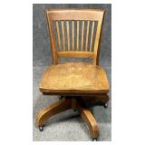 Rolling Wood Chair