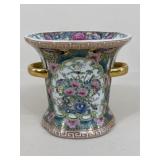 Hand Painted Porcelain Cachepot