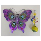 Glass & Metal Garden Decor|2 pc