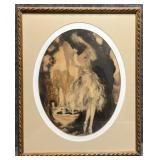 Louis Icart 'My Secret Love' Colored Etching