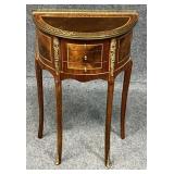 Demilune Console w/ 3 Drawers