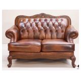 Leather Loveseat