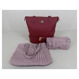 Joy Mangano Leather 3-Piece Tote Set