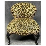 Leopard Print Accent Chair