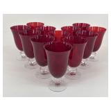 Lenox Ruby Gem Iced Tea Glasses|12 pc