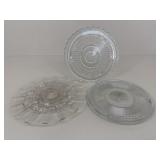 Glass Serving Platters|3 pc