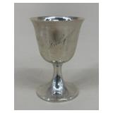 Engraved Sterling Goblet