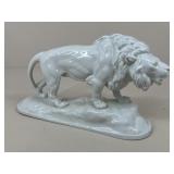 Lichte Veb Ceramic Lion Statue