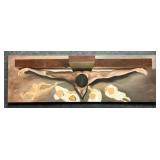 Large Crucifix Painting on Canvas Unfinished