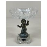 Brass & Crystal Candy Dish