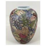 Ceramic Fruit Patterned Vase