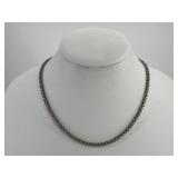 Sterling Silver Necklace w/ Insets