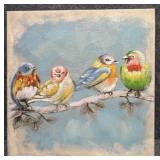 'Bird on Branches' Painting on Canvas
