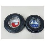 Bridgestone & Seiberling Novelty Tire Ashtrays