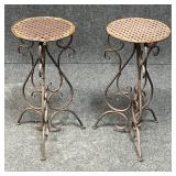 Pair of Metal Plant Stands