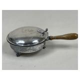 Silver Plate Crumb Catcher w/ Wood Handle