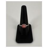 Sz 9.5 Sterling Silver Ring w/ Stone