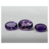 Purple Gemstones / 3 pc
