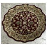 4' Round Wool Rug