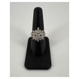 Sz 7.5 14k Gold & Diamond Ring