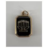 10 k Gold & Stone Pendant