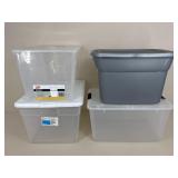 Sterilite/Ezy Storage+ Storage Containers|4 pc