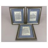 Framed Heartfelt Keepsakes|3 pc