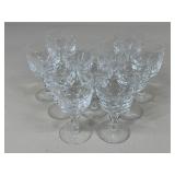 Clear Crystal Goblets 'Faro' By Atlantis