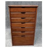 Wood Storage Organizer w/ 7 Drawers