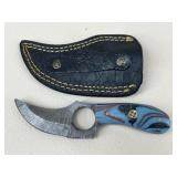 Fixed-blade Short Skinner Knife w/ Sheath