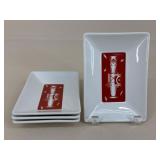 Chantal 'Toy Soldier' Nutcracker Half-Plates|4 pc
