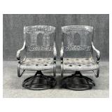 Pair of St Moritz Swivel Outdoor Rockers