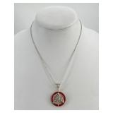 Sterling Silver Trinacria Of Sicily Necklace