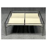 Leon Rosen Chrome Coffee Table- No Glass Top
