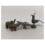 Brass Figurines|4 pc