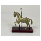 Brass Carousel Horse Figurine