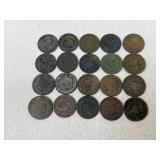 Indian Head Pennies / 20 pc