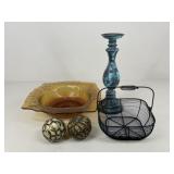 Assorted Home Decor / Candleholder, Bowl, Orbs