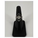 Sz 6 Sterling Silver Ring w/ Stone