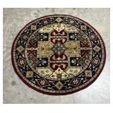 5' 6' Round Wool Rug