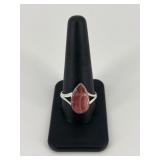 Sz 11.5 Sterling Silver Ring w/ Stone